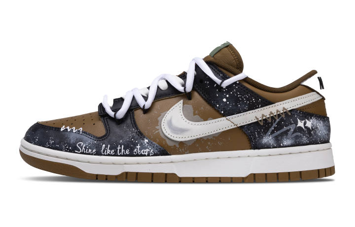 Nike Nike Dunk Low top Skateboard Shoes Unisex Black Brown