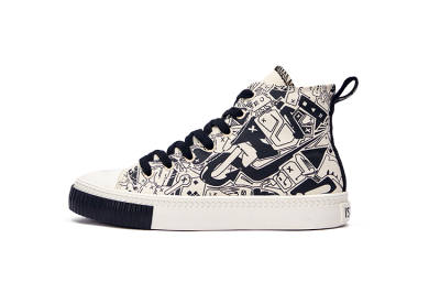 ISTEP Canvas Shoes Men's High Top Black