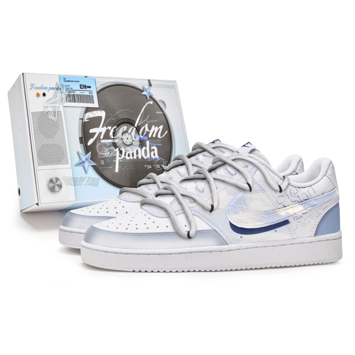 Nike Nike Court Vision 1 Skateboard Shoes Men's Low Top Blue/White