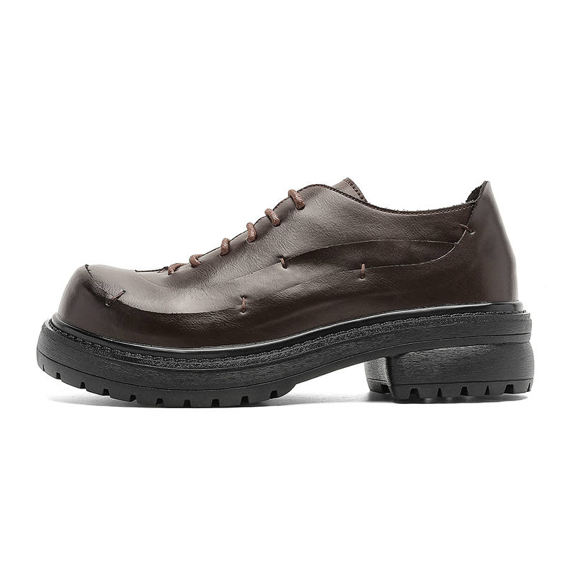 YALU Cow Split Leather Casual Leather Shoes Men's
