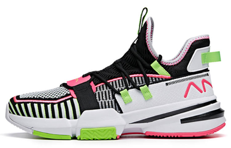 Anta Craze 1 Abrasion Resistant Breathable Low top Basketball Shoes Men's Black Pink