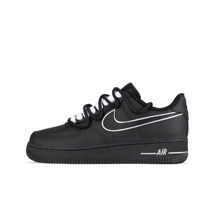 Nike Nike Air Force 1 Cool Black Slip Resistant Abrasion Resistant Low top Skateboard Shoes Unisex Black