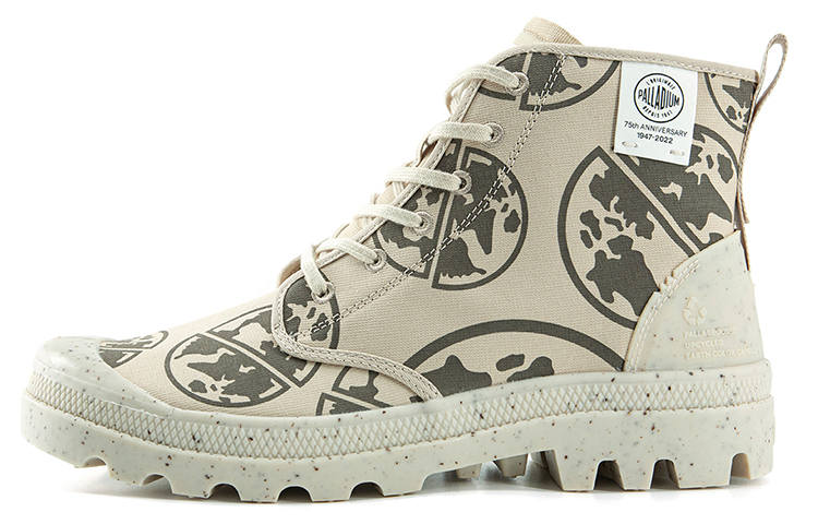 Palladium Pampa Canvas Shoes Unisex High Top Earth Sand Tone