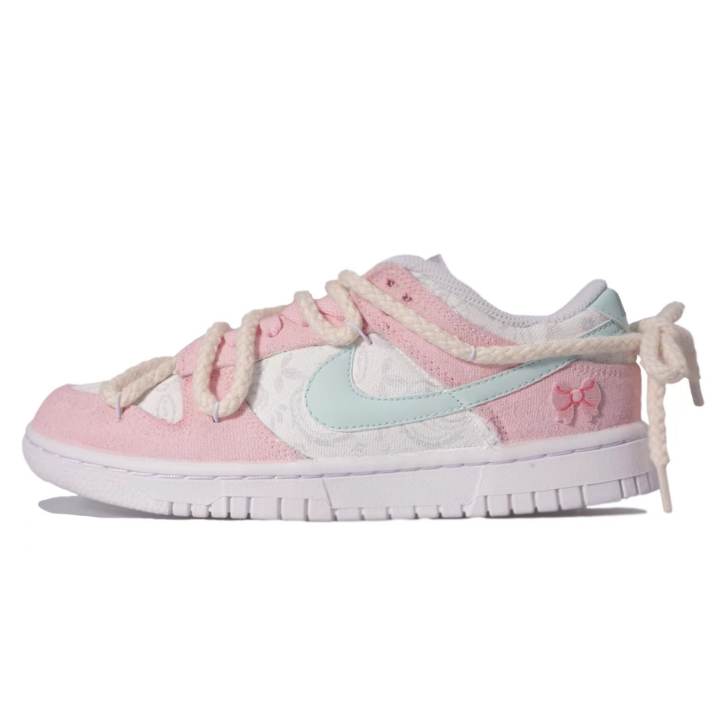 Nike Nike Dunk Ess Vlad Slip Resistant Low top Skateboard Shoes Women's Pink Cherry Blossom
