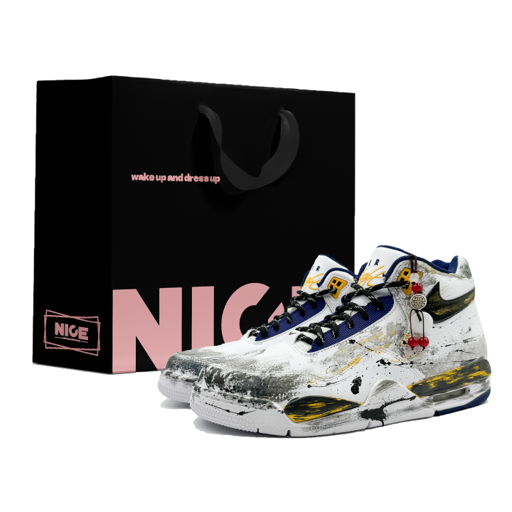 Nike Nike Flight Legacy Mid top Vintage Basketball Shoes Men's White