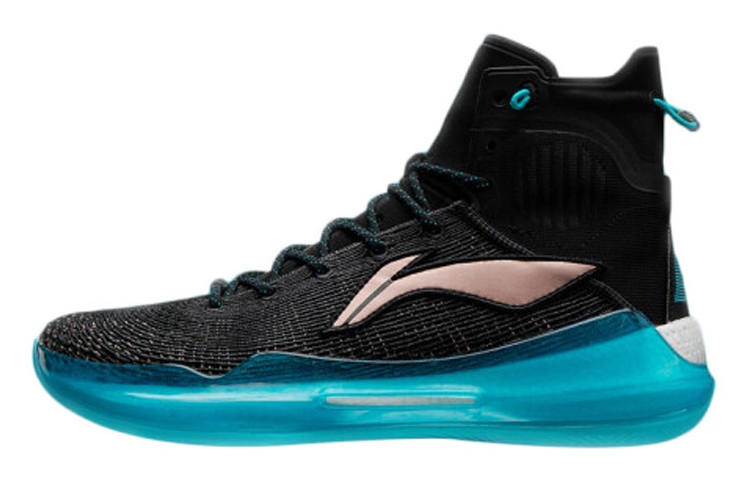 Li-Ning Li Ning YuShuai 13 Boom Cushioning Slip Resistant High top Performance Basketball Shoes Men's Black Blue