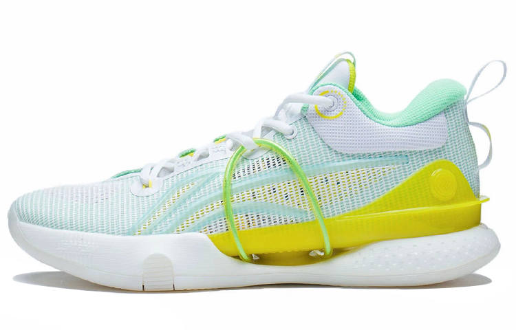 Li-Ning Li Ning Speed 8 Summer Basketball Shoes Men's Low Top Standard White/Light Mint Green