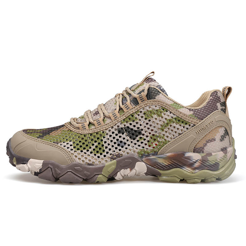 HUMTTO Slip Resistant Abrasion Resistant Grip Slip Resistant Abrasion Resistant Grip Low top Mountaineering Shoes Men's