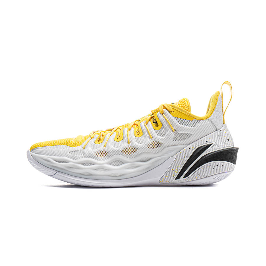 Li-Ning Li Ning Buckets Low top Basketball Shoes Men's White Yellow