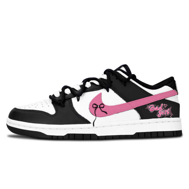 Nike Nike Dunk Black White, Sweet Cool Rebellious Abrasion Resistant Abrasion Resistant Low top Skateboard Shoes Unisex