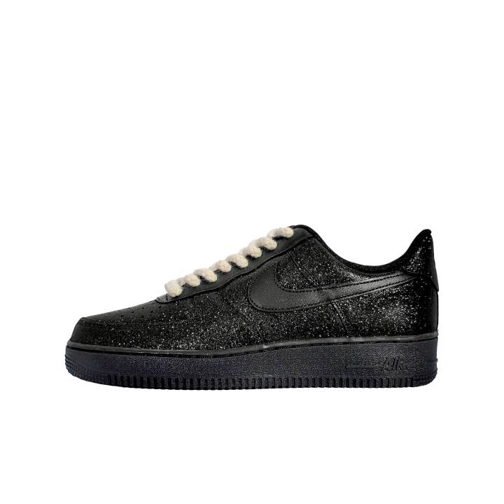 Nike Nike Air Force 1 Abrasion Resistant Low top Skateboard Shoes Unisex Black