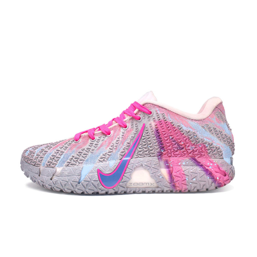 Nike Nike Ja Morant 3 Abrasion Resistant Low top Basketball Shoes Unisex Pink Blue Gray