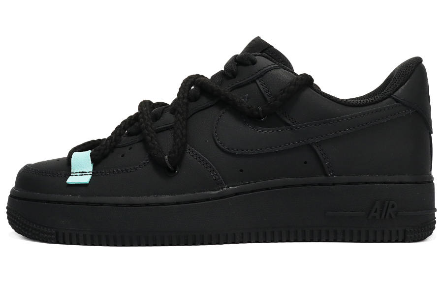Nike Nike Air Force 1 Low top Skateboard Shoes Women's Matte Black
