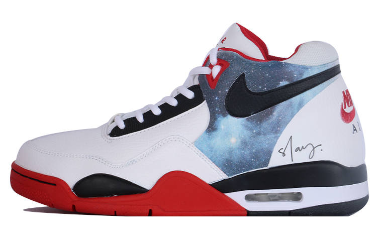 Nike Nike Flight Legacy Abrasion Resistant Abrasion Resistant Mid top Vintage Basketball Shoes Men's Red White