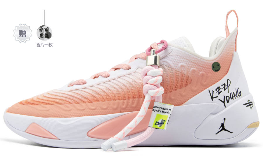 Jordan Jordan Luka 1 Luka 1 PF Cushioning Slip Resistant Cushioning Slip Resistant Low top Basketball Shoes Men's White Pink