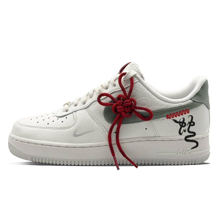 Nike Nike Air Force 1 Wear resistant And Lightweight Low top Skateboard Shoes Unisex White