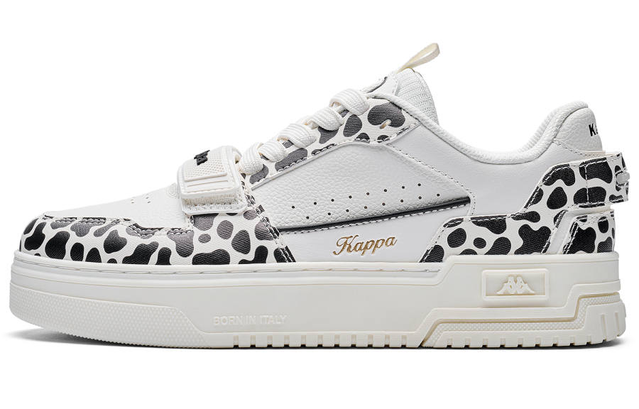 Kappa Back to Back Slip Resistant Abrasion Resistant Low top Skateboard Shoes Women's Classic White