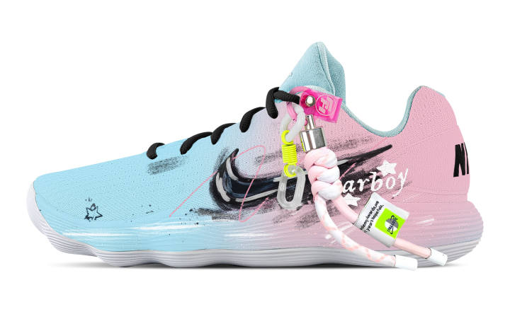 Nike Nike Hyperdunk 2017 Starlight Fantasy Cushioning Coverage Support Low top Basketball Shoes Men's