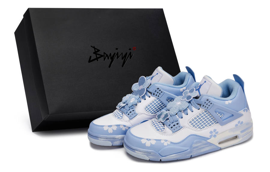 Jordan Jordan Air Jordan 4 811 Manufacturing, Sea Breeze Whisper, Special Shoe Box Abrasion Resistant Slip Resistant Low top