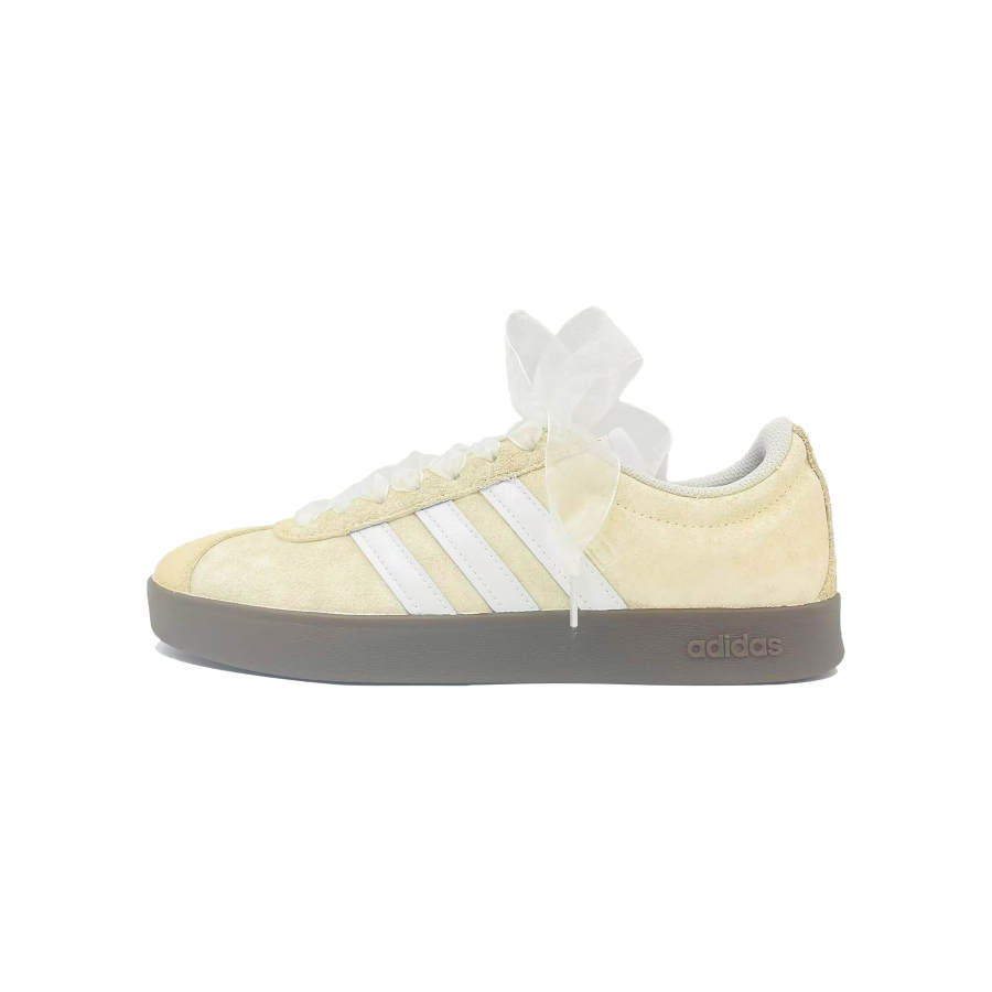 Adidas Neo VL Court 2.0 Lifestyle Cream Whisper Lightweight Low top Skateboard Shoes Unisex Yellow White