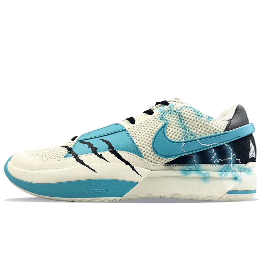 Nike Nike Ja 1 Slip Resistant Abrasion Resistant Low top Basketball Shoes Men's Yellow Blue