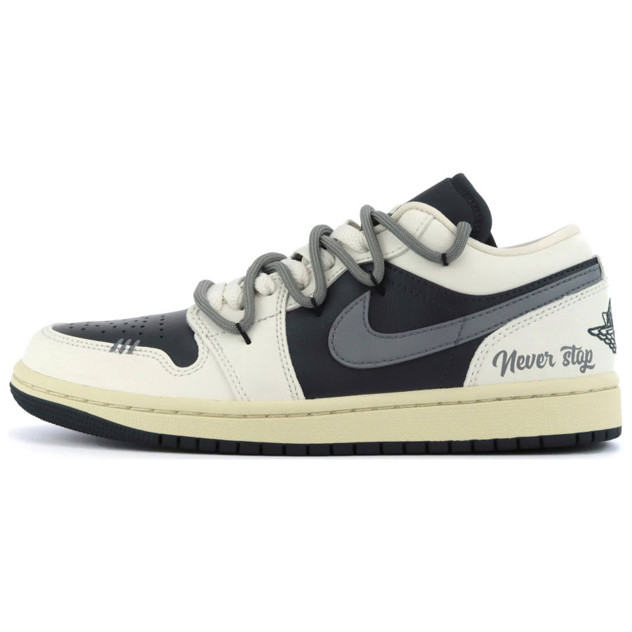 Jordan Jordan Air Jordan 1 Moon Mail Carrier, Exploring Leather Slip Resistant Abrasion Resistant Low top