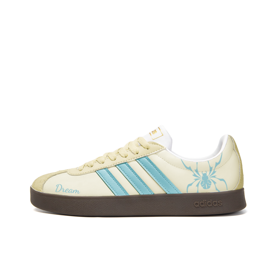 Adidas Neo VL Court 2.0 Slip Resistant Abrasion Resistant Low top Skateboard Shoes Unisex Yellow Blue