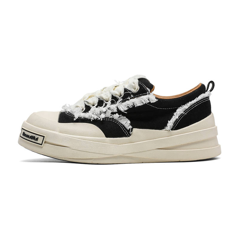 OUBT Abrasion Resistant Breathable Abrasion Resistant Breathable Low top Canvas Shoes Men's Black