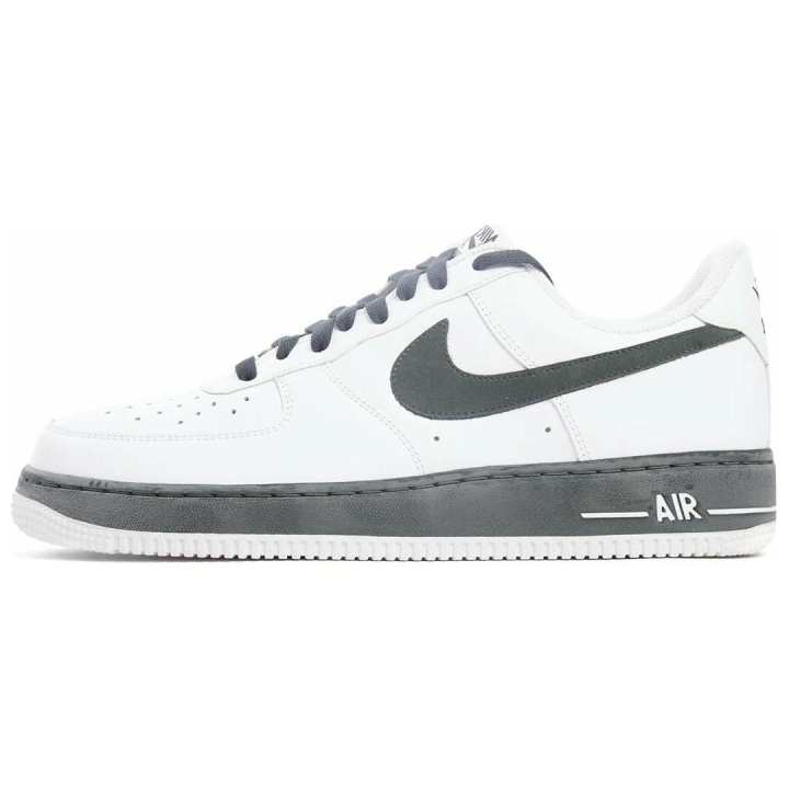 Nike Nike Air Force 1 Slip Resistant Abrasion Resistant Low top Skateboard Shoes Unisex White Black