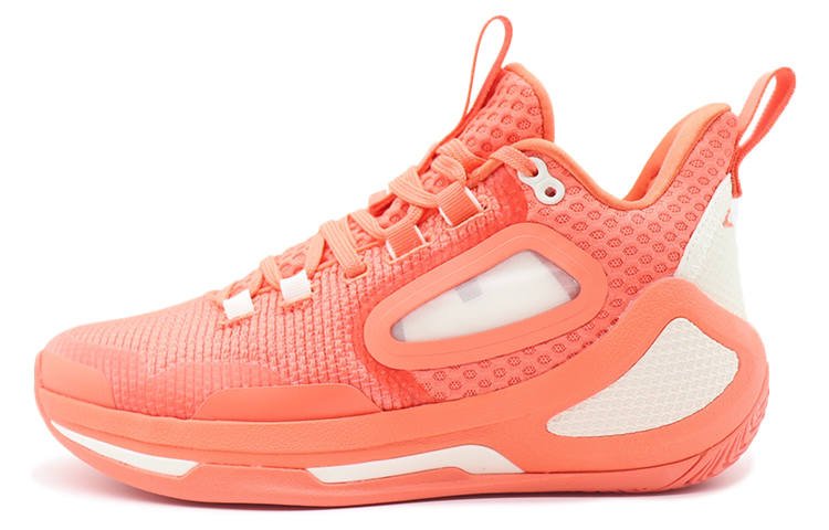 Anta Alien 3 Slip Resistant Abrasion Resistant Mid top Performance Basketball Shoes Men's Red White Gold