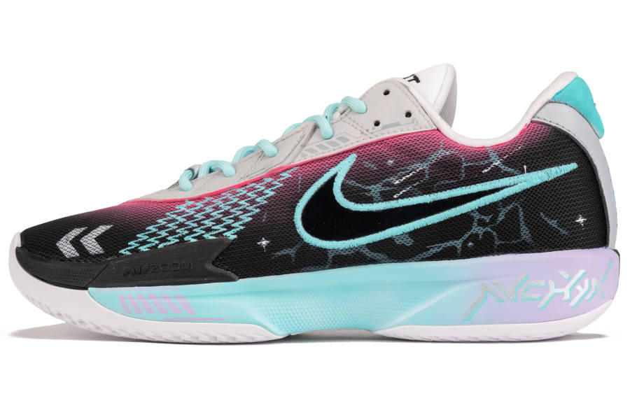 Nike Nike Air Zoom G.T. Cut Academy Abrasion Resistant Low top Basketball Shoes Unisex Black Blue Pink