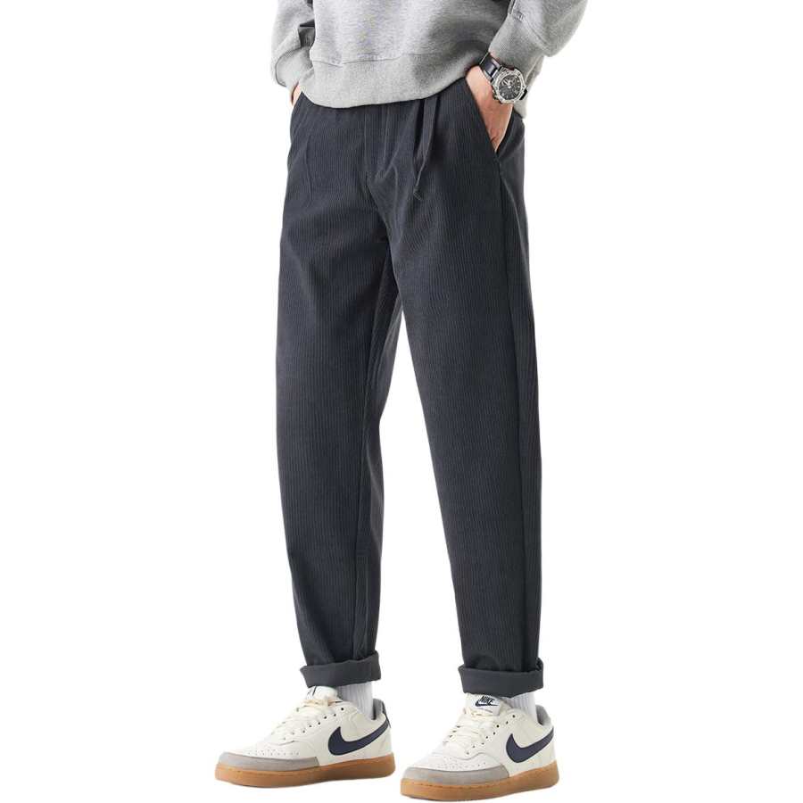 Tonlion Casual Pants Unisex Moderate Tapered Pants