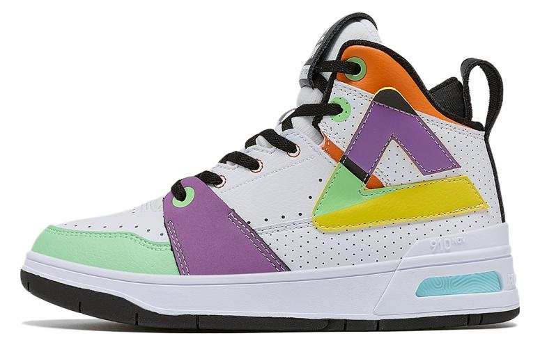 PEAK Taichi 910 Taichi Triangle Synthetic Leather Platform Slip Resistant Abrasion Resistant High top Skateboard Shoes