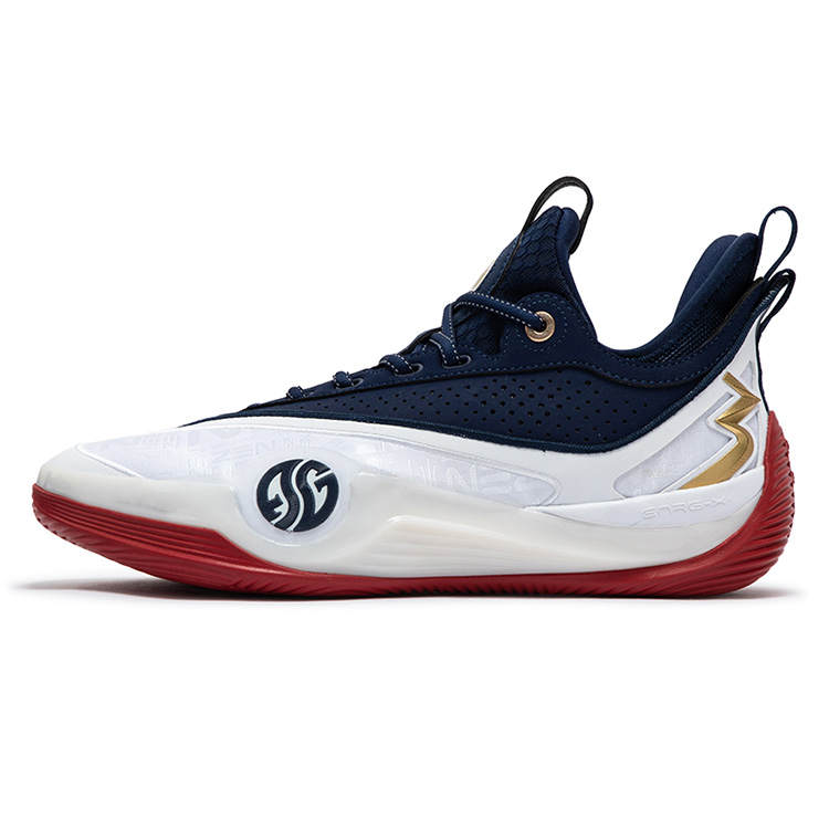 361° Zen 6 Prm Basketball Shoes Men's Low Top 361 Degrees White/Gym Red