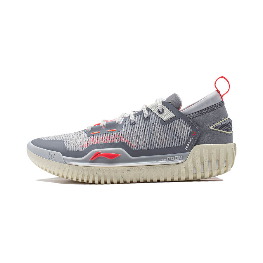 Li-Ning Li Ning BadFive 3 Low top Li Ning BOOM Technology COOL SHELL Basketball Shoes Men's Gray