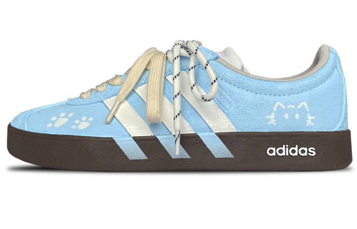 Adidas Adidas VL COURT 2.0 Suede Low top Skateboard Shoes Unisex Blue