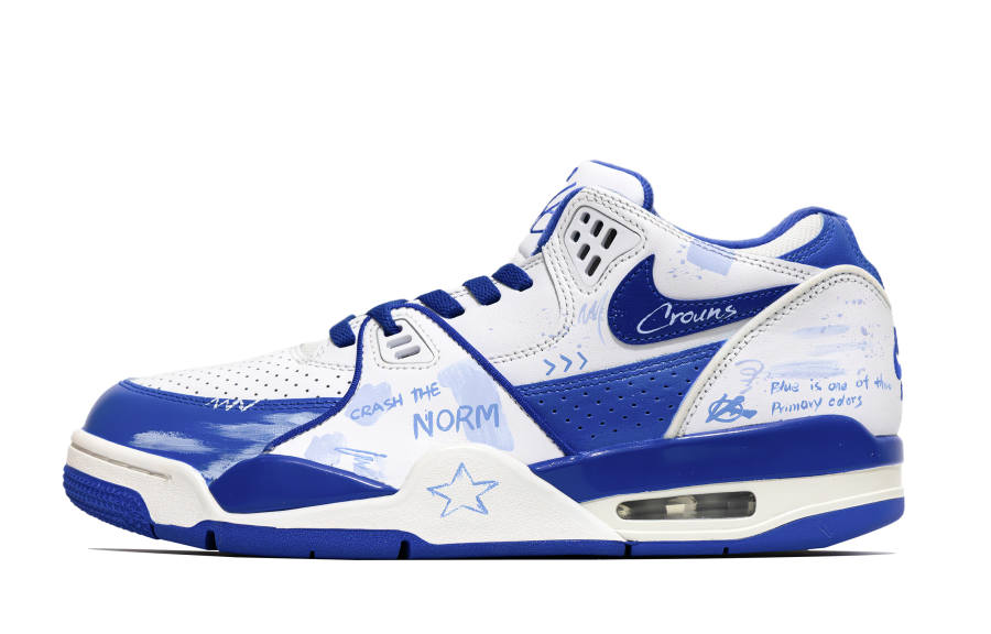 Nike Nike Air Flight 89 Blue Rose Cushioning Abrasion Resistant Cushioning, Wear Resistant Low top Vintage Basketball Shoes