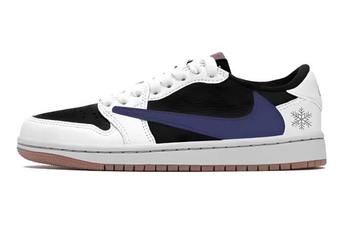 Jordan Travis Scott x Jordan Air Jordan 1 Travis Scott X AJ1 Collaboration Cushioning Abrasion Resistant Breathable Low top