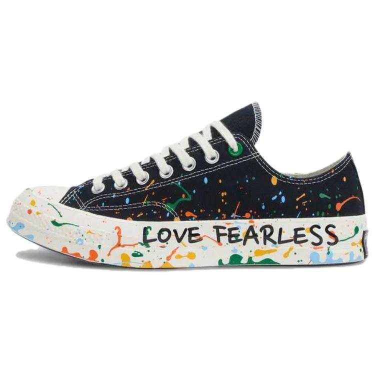 Converse WANGYUAN x Converse Chuck 70 Low top Canvas Shoes Unisex Black