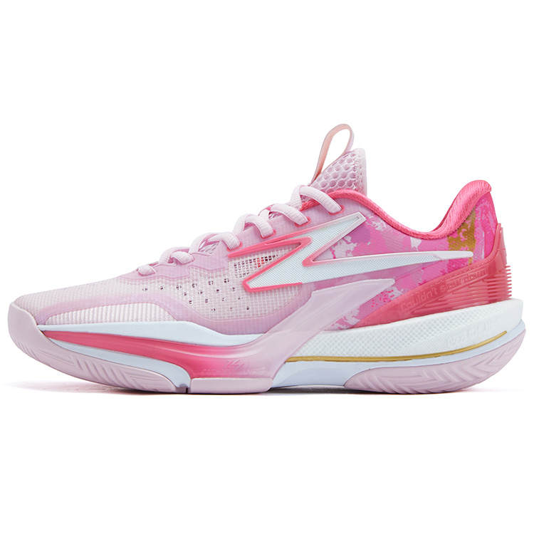 361° BIG3 6.0 Cushioning Abrasion Resistant Slip Resistant Low top Basketball Shoes Men's Cyclamen Powder