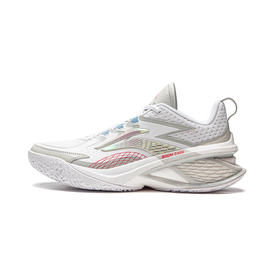 Li-Ning Li Ning Air Strike 11 Low top Performance Basketball Shoes Men's White Gray