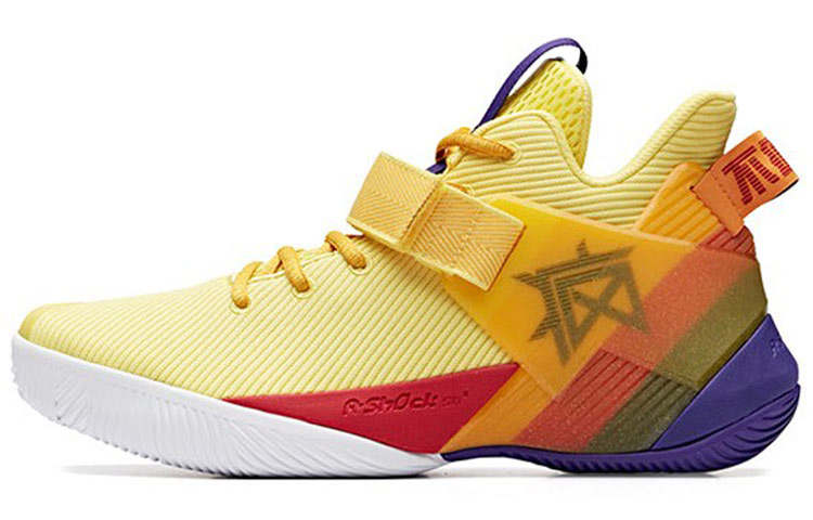Anta Basketball Collection Low top Basketball Shoes Men's Yellow Red Purple