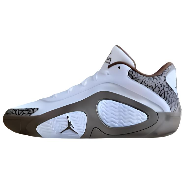 Jordan Deadstock Coffee x Jordan Tatum 2 'Mocha' Abrasion Resistant Breathable Low top Basketball Shoes Men's White Umber