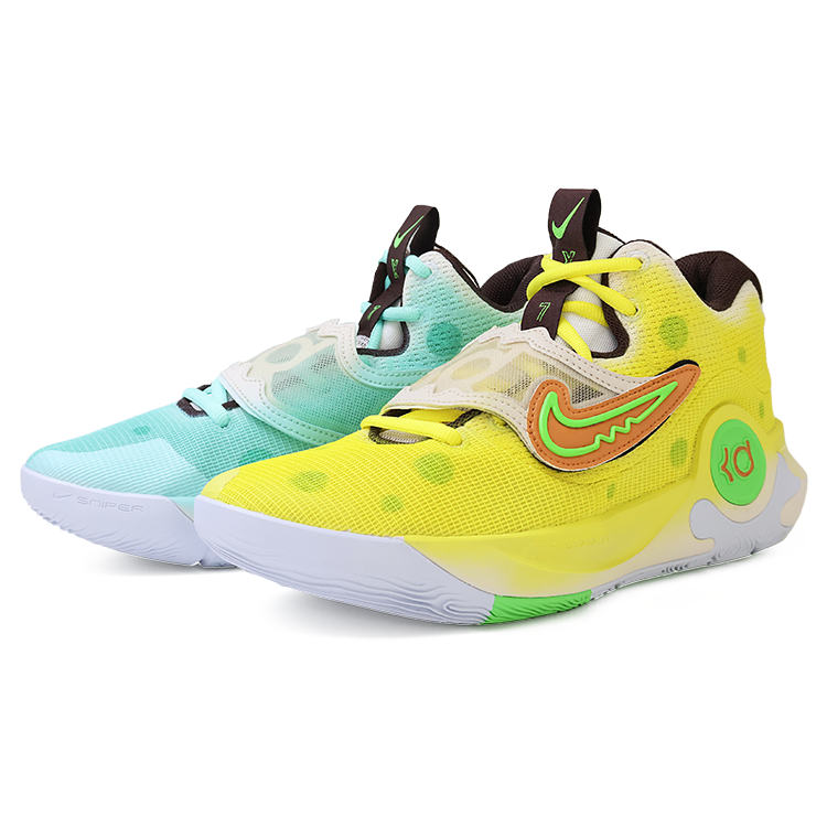 Nike Nike KD Trey 5 X Low top Basketball Shoes Unisex Yellow Green