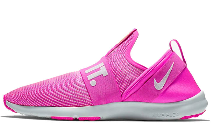 Nike Nike Flex Motion TR Slip Resistant Lightweight Non slip Lightweight Low top Training Shoes Women's Pink