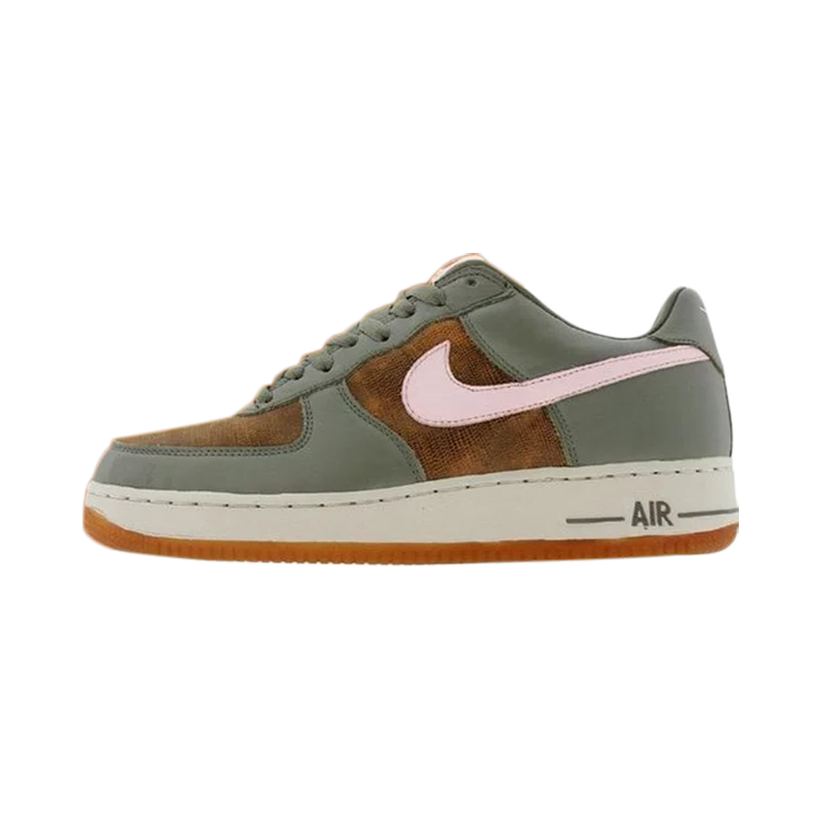 Nike Nike Air Force 1 Premium Slip Resistant Abrasion Resistant Low top Skateboard Shoes Women's Olive Green