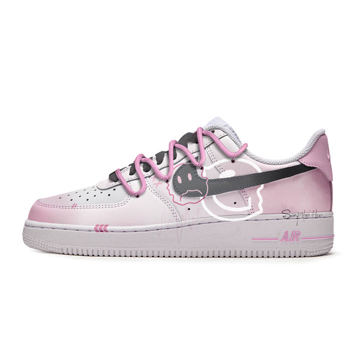 Nike Nike Air Force 1 Freedom Panda, Pink Wave Slip Resistant Abrasion Resistant Slip Resistant Abrasion Resistant Low top