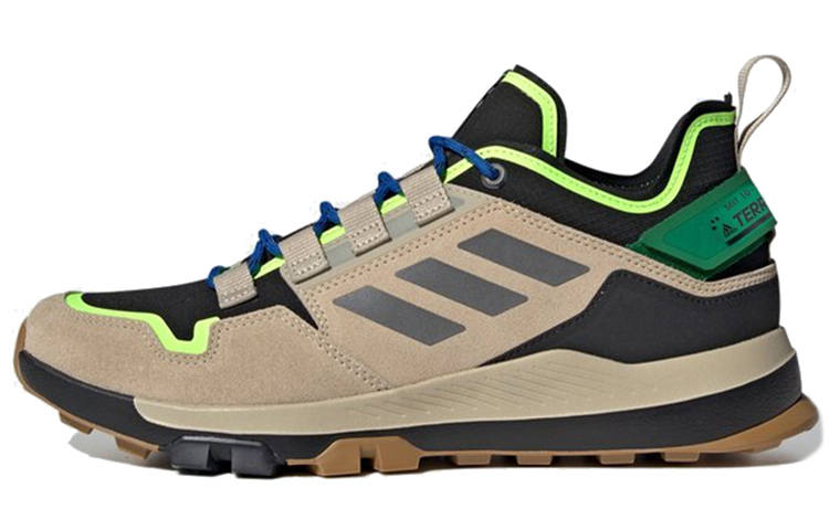 Adidas Adidas Outdoor Terrex Hikster Breathable Low top Hiking Shoes Men's Brown Black Green