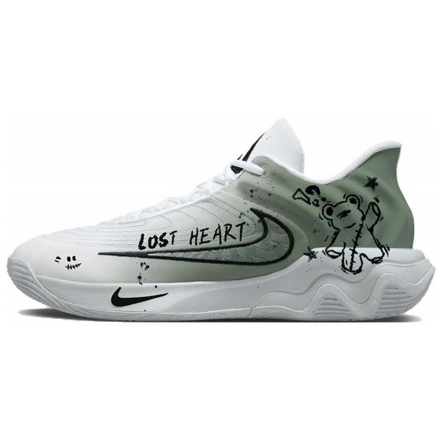 Nike Nike Giannis Immortality 4 Fabric Abrasion Resistant Low top Basketball Shoes Men's Army Green