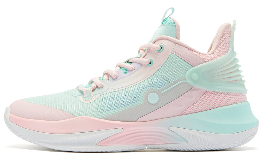 QIAODAN Poisonous Fangs TEAM Slip Resistant Abrasion Resistant Low top Basketball Shoes Men's Pink
